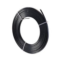 Fashewelry 32.8Ft 5mm Aluminum Flat Wire Black Bendable Metal Craft Wire Strip for Bezel Sculpting Armature Jewelry Making Gem Metal Wrap