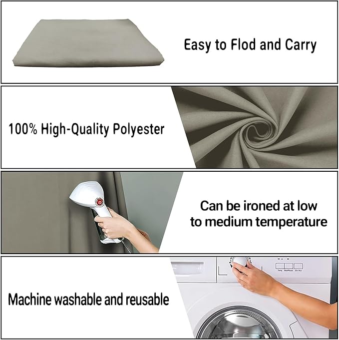10x10FT Gray Screen Photo Background, Pure Grey Color, Professional Photography Studio, Events, Streaming, Live Streaming, Video Shooting