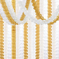 White Ivory-Gold Party-Decorations Streamers Garland - 12pcs 4-Leaf Clover Paper Streamer Wedding Bridal Baby Shower Bachelorette Engagement Banners Neutral Champagne Birthday Christmas Decor Ouruola