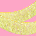 xo, Fetti Yellow Fringe Banner - 5 Ft. | Groovy Bachelorette Party Decorations, Pastel Preppy Birthday Party Decor, Smiley Baby Shower Supplies, Photo Booth Backdrop, HBD