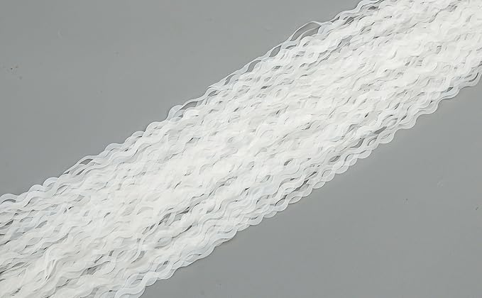 4 Pack White Door Streamers Foil Backdrop - 3.3x6.6ft Metallic Tinsel Foil Fringe Curtains Photo Booth Backdrop for Party Decoration
