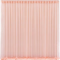 10x10 Peach Tulle Backdrop Curtains for Parties, Sheer Backdrop Curtain Wedding Photo Background Drapes for Baby Shower Photography Birthday Party