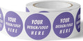 150 Custom Circle/Square BOPP Roll Labels- Personalized Stickers for Business Logo, Party, Wedding Favor, Baby Shower-Any Design Text + Image, Matte/Gloss Finish (1.5 Inch Square)