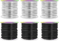 Mandala Crafts 8 Gauge Anodized Aluminum Craft Wire for Jewelry Making - 120 FT Colored Flexible Silver Black Wire - Bendable for Bonsai Armature Crafting Sculpting