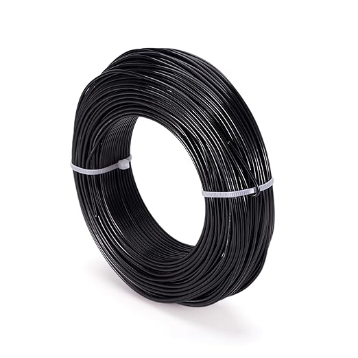 Fashewelry 180 Feet 12 Gauge Aluminum Wire Black Bendable Metal Craft Wire for Beading Jewelry Craft Making