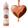 Rose Gold Metallic Edible Paint for Baking – Food Grade Edible Gold Dust Drink Glitter for Shimmer Cake Decorating, Cookies,Cupcakes,Cocktails – 15ml Perfect for Holidays,Wedding,Birthday Decorating