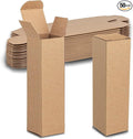 MT Products Tuck Top Kraft Paperboard Gift Box 2" x 2" x 7" - Gift Boxes with Lids - Pack of 500