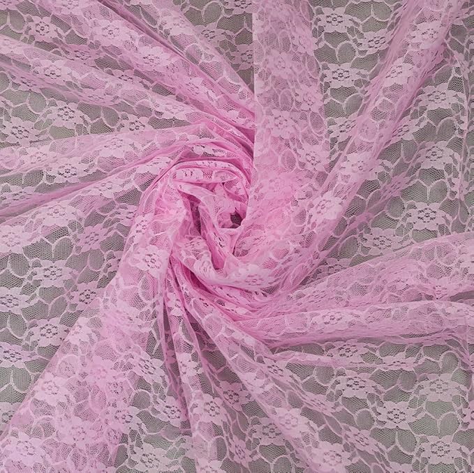 MDS Pack of 12 Wedding 12 x 108 inches Satin Table Runner for Wedding, Decorations for Birthday Parties, Banquets, Graduations, Engagements, Runners fit Rectangle, Round Table- Pink