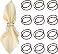 Black Napkin Rings - 12 PCS Metal Spiral Napkin Rings(Spiral) Napkin Holders Buckles for Family Dinner, Wedding, Party,Table Decorations
