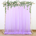 Lavender Tulle Backdrop Curtains for Parties Baby Shower Birthday Wedding 10ft X 8ft Sheer Backdrop Curtains for Butterfly Elephant Memaid Photoshoot Decorations