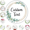 200 Pack Custom Stickers Personalized Labels for Business Logo Customized Vinyl Wedding Favors Birthday Baby Bridal Shower Make Your Own 1 Inch-10 Inch,lable-flower200