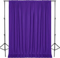DWCN 10x8 FT Purple Backdrop Curtains for Parties, Photography Backdrop Drapes with Rod Pockets for Wedding Decorations Stage Birthday Family Gatherings, 2 Panels 5ft x 8ft