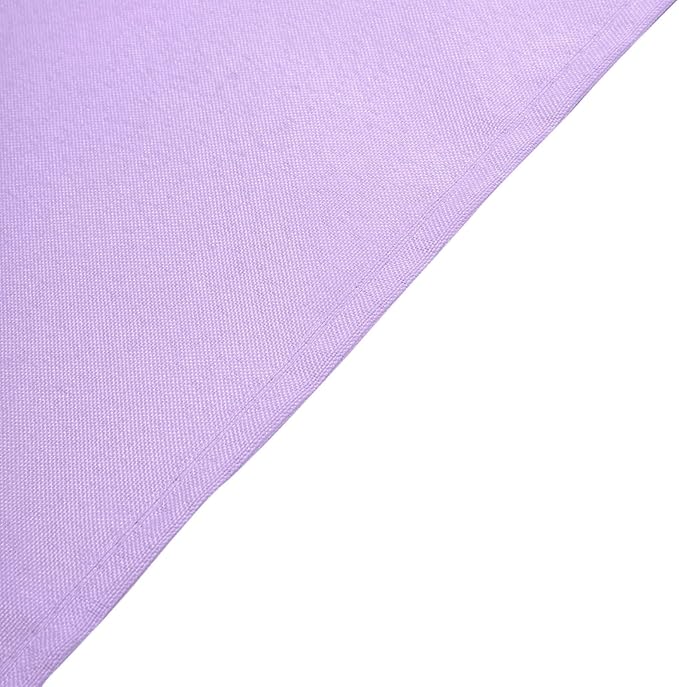 Efavormart Round Tablecloth, 120 Inch Stain & Wrinkle Resistant Washable Table Cloth, Decorative Polyester Fabric Table Cover for Banquet, Wedding, Dining - Lavender