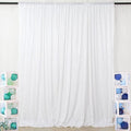 Poise3EHome 8FT x 8FT White Sequin Photography Backdrop Curtain for Party Decoration, White