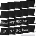 20 Pack Mini Chalkboard Signs for Food, ALOTCHE Tabletop Chalkboard Labels L-Shaped Rustic Tabletop Buffet Table Signs for Weddings, Birthday Parties, Message Board Signs, Bakery and Retail