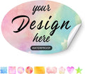 Custom Stickers Personalized Labels - Customized Stickers with Any Design Image Logo Text,Custom Stickers for Business Logo,Custom Thank You Label Stickers,100 Labels (Oval,6"x3")