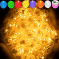 Aogist 50pcs Orange Balloon Lights,Long Standby Time Waterproof Mini Light,Battery Powered,Round LED Ball Lamp for Latex Balloon Paper Lantern Party Wedding Festival Christmas Halloween Decorative