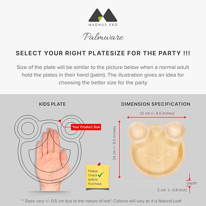 magnus Plates - 25,50,100,200 (Kids Party Plate (25 Plates))
