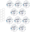 10pcs Crystal Ball Prism Sun Catcher Rainbow Maker Pendants 40mm Decorative Ball Paperweight for Table Decor, Wedding Party Centerpieces