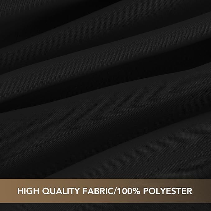 sancua Black Square Tablecloths 54x54 Inch, 2 Pack - Fabric Table Cloth for Square or Round Tables, Washable Polyester Table Cover for Dinner, Holiday Party, Decorative Display Tables