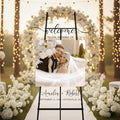 Personalized Wedding Photo Acrylic Welcome Sign – Custom Picture Board with Bride & Groom Names, Elegant Acrylic Wedding Reception Entrance or Ceremony Decoration, Indoor & Outdoor Keepsake Gift #1