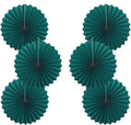 Green Birthday Decorations,DIY Green Paper Fans Hanging Decoration ,Party Supplies Party Fans 16in, Cactus Party Decorations,Wedding Graduation Events Accessories 30 Color DIY Set (Blackish Green)