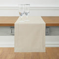 Solino Home Linen Hemstitch Table Runner 60 Inches - Cotton Linen Small Table Runner 14 x 60 Inch Ideal for Dresser and Coffee Tables - Fall, Autumn, Halloween, Thanksgiving, Christmas