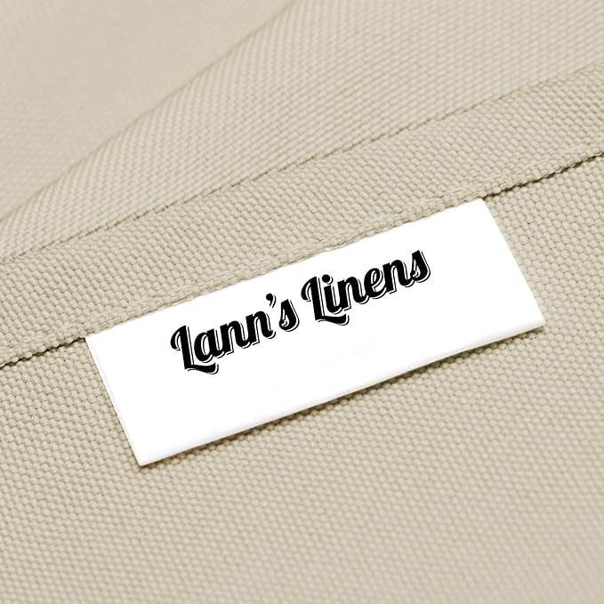 Lann's Linens - 10 Premium 90" x 132" Tablecloths for Wedding/Banquet/Restaurant - Rectangular Polyester Fabric Table Cloths - Beige