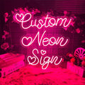 Custom Neon Sign for Wall Decor Personalized LED Neon Wedding Light Sign Customizable Bedroom Room Decor Aesthetic Birthday Gift