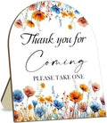 Thank You for Coming Please Take One Sign, Floral Decor Wedding Shower Favors, Bridal Shower Gifts, Modern Wooden Sign, 9x11 inches