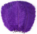 YAKRUNA 30PCS Purple Ostrich Feathers Bulk 12-14 Inches for Centerpieces for Wedding Birthday Gatsby Party, Decorative Plumes for Vase & Table & Christmas Tree Decor (30-35cm, Purple)