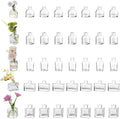 Glasseam Mini Bud Vases in Bulk 40: Clear Small Flower Vases for Centerpieces Cute Tiny Glass Vase for Flowers Modern Decorative Wedding Table Centerpiece for Dining Room Decor