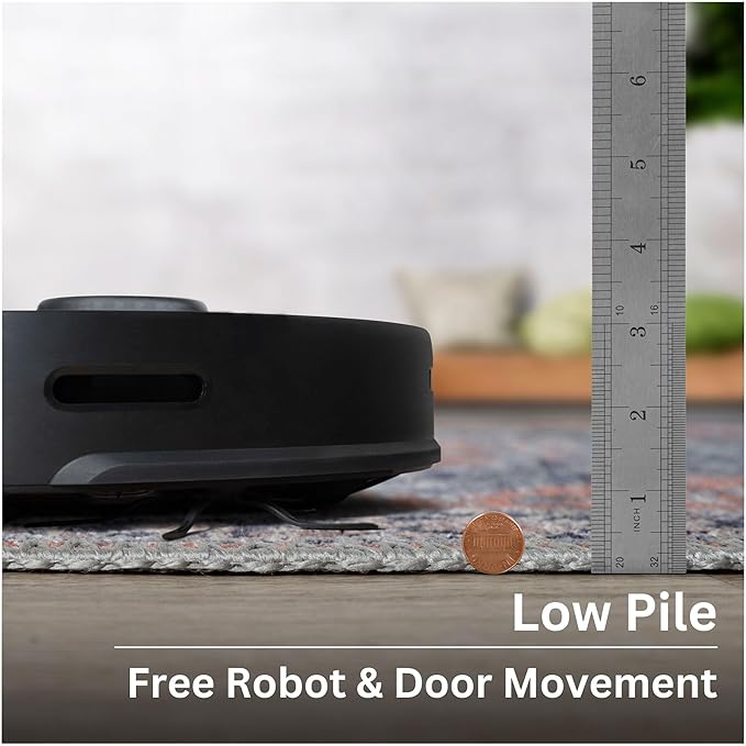 Bloom Rugs Washable Non-Slip 7 ft Runner - Coral/Blue Traditional Medallion Runner for Entryway, Hallway, Bathroom, and Kitchen - Exact Size: 2.5' x 7'