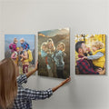 Mixtiles Official - Custom Photo Tiles - Personalized Printed Photos - Magnetic Wall Frames - Adhesive Sticker, No Nails - Various Sizes and Frames - XL-Portrait-set-Tile - Canvas Frame