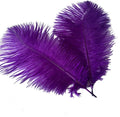 Sowder 16-18inch(40-45cm) Ostrich Feathers Plume for Wedding Centerpieces Home Decoration Pack of 10pcs(Purple)