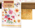 Maison d' Hermine Table runner 100% Cotton Double Layer Table Runners 72 inches long Decorative for Home Kitchen Dining Party Wedding Bridal Shower Spring Summer (Happy Florals - Sweety, 14.50" x 72")