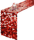 VHH Sequin Table Runner 12 x 108 inches Red Table Runner, Glitter Runner for Party Wedding Birthday, Party Spring Easter Rustic, Birthday Supplies Decorations (1 Pack).