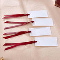 60pcs Name Cards for Table Setting, Place Cards, Wedding Place Cards.Wedding Name Tags.Present Tags with String Attached.and Reserved Signs for Wedding Seating.(Red)
