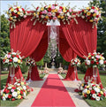 30ftx12ft Wrinkle Free Red Backdrop Curtain, 6 Panels 12FT Height Red Wedding Backdrop Drapes, Silky Polyester Back Drop Cloth for Birthday Photography Background Party Backdrop Draping