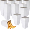 200 Pcs Popcorn Boxes Mini Paper Popcorn Box Cardboard Popcorn Container for Party Disposable Snack Candy Popcorn Bags Popcorn Holder for Birthday Wedding Decoration, 2.2 x 4.2 x 3 Inches (White)