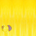 4 Pack Yellow Fringe Curtain Backdrop, 3.2Ft x 6.6Ft Metallic Tinsel Foil Fringe Streamers Background for Photo Booth Birthday Wedding Baby Shower Carnival Easter Mother’s Day Party Decorations