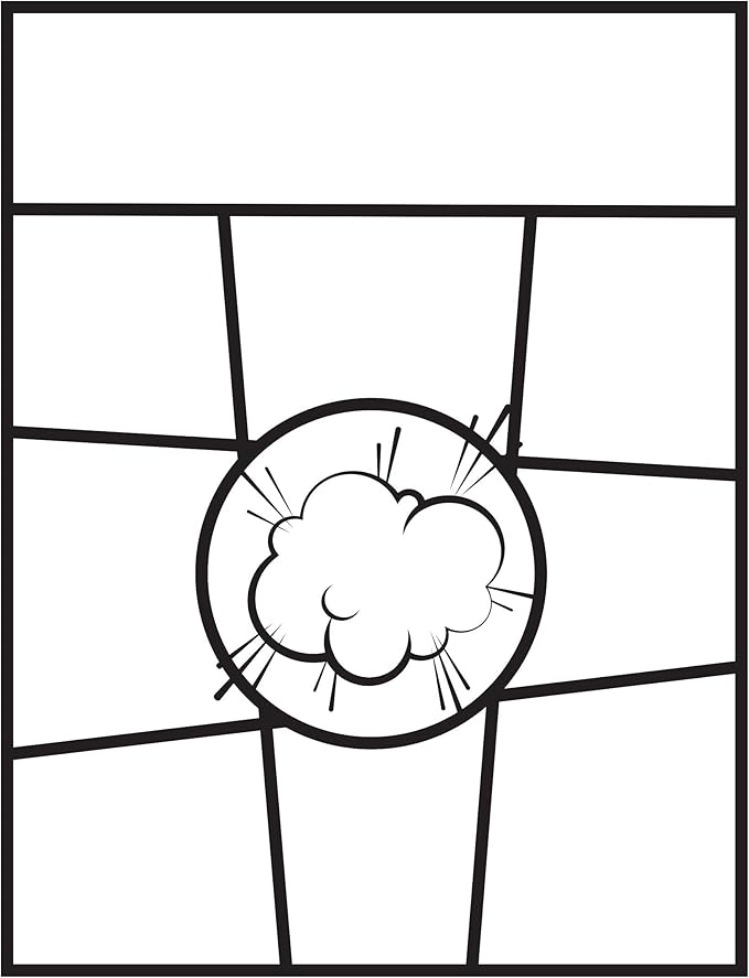 Blank Comic Book | Set of 2 | Create Your Own Comics and Cartoons with 5 Comic Templates | Blank Books for Kids | Creative Gift Idea | Road Trip Essentials