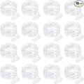 16 Pack Led Fairy Lights Battery Operated String Lights 10 Feet 30 LED Waterproof Twinkle Lights Mason Jar Lights Silver Wire Firefly Lights for Christmas Party Wedding Patio White