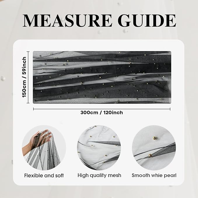 Artoid Mode Pearl Black Gauze Table Runner 59x120 Inch , Seasonal Sheer Kitchen Dining Holiday Wedding Birthday Baby Shower Table Decor for Home Party