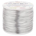 BENECREAT 20 Gauge 770FT Aluminum Wire Anodized Jewelry Craft Making Beading Floral Silver Color Aluminum Craft Wire for Flower Gardening, Gem Wrapping Jewelry Making