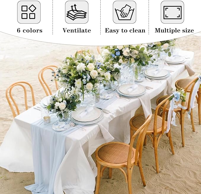 Fitable Black Tableclothes for Rectangle Tables, 6 Pack - 90 x 156 Inch - Reusable and Elegant Tablecloths, Polyester Fabric Table Covers for Wedding, Party, Banquet, Formal Events