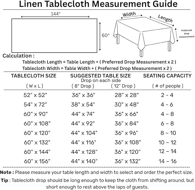 Solino Home Linen Tablecloth 60 x 144 Inch - Classic Hemstitch 100% Pure Linen Pink Table Cloth for Rectangle Tables - Machine Washable Tablecloth for Halloween