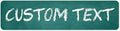 Custom Sign, Custom Street Sign, 11 Font Colors, 13 Font Styles, 4 Hole Options, 22 Sizes, 12x48 Inches, Rust Free DiBound, Fade Resistant, Made in USA by My Sign Center (Chalkboard Green)