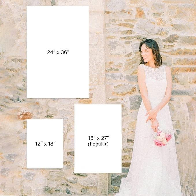 Welcome Wedding Sign Personalized, Elegant Light Blue Rose Wedding Sign Decorations Signage 12" X 18" (Small), 27" (Medium), 36" (Large), Plastic, Modern, Pole Mount, Weather