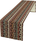 Retro Cabin Table Runner Rustic Bear Forest Farmhouse Lodge Jungle Table Runner for Dinner Party Living Room Kitchen Aztec Vintage 13x36 Inch